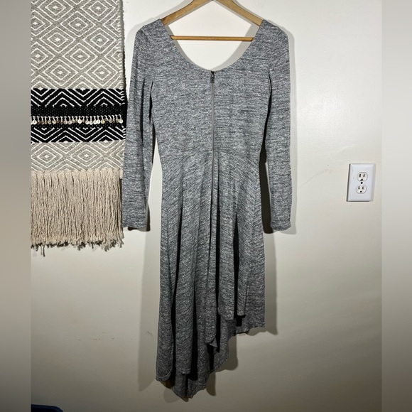 Alice and Olivia marled gray asymmetric hem dress - Picture 5 of 8